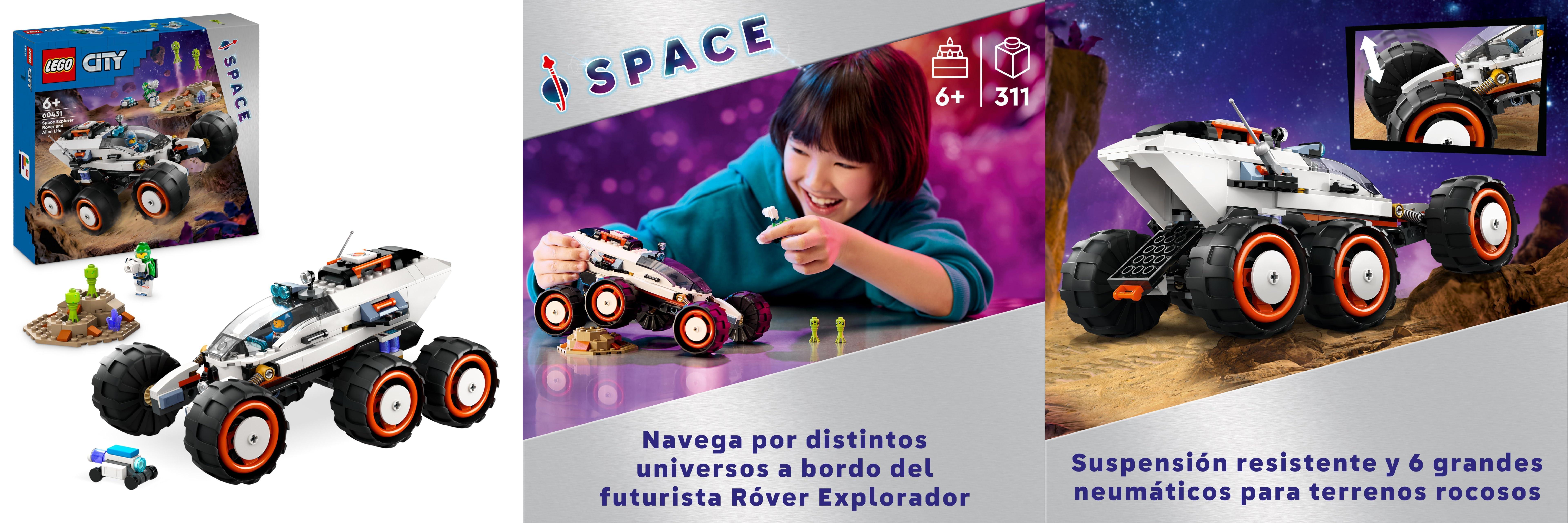 Descubre el Universo con LEGO City Róver Explorador Espacial: ¡Un Regalo de Cumpleaños Increíble para Niños y Niñas!