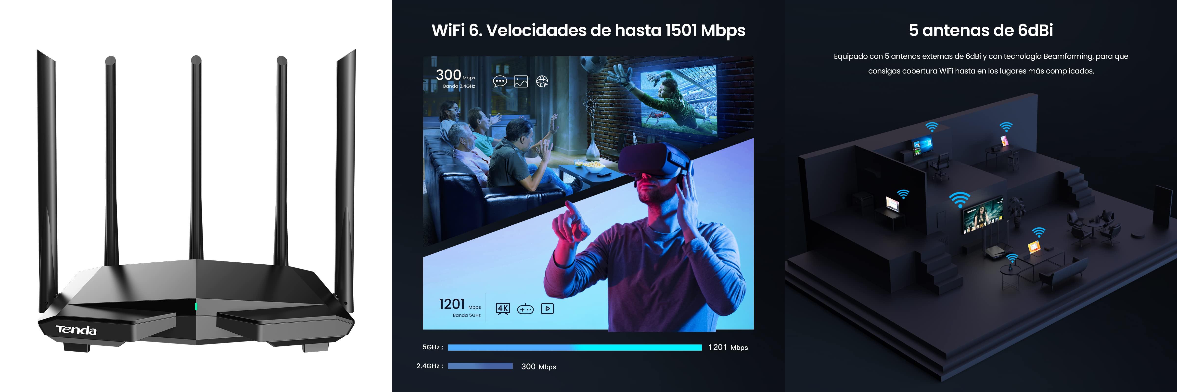 Featured image of post Tenda Router WiFi 6 AX1500: Conoce todas sus características y beneficios