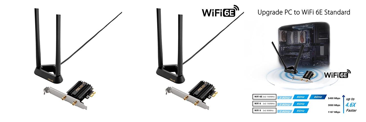 Potencia tu red con ASUS PCE-AXE59BT: WiFi 6E y Bluetooth 5.2 de última generación