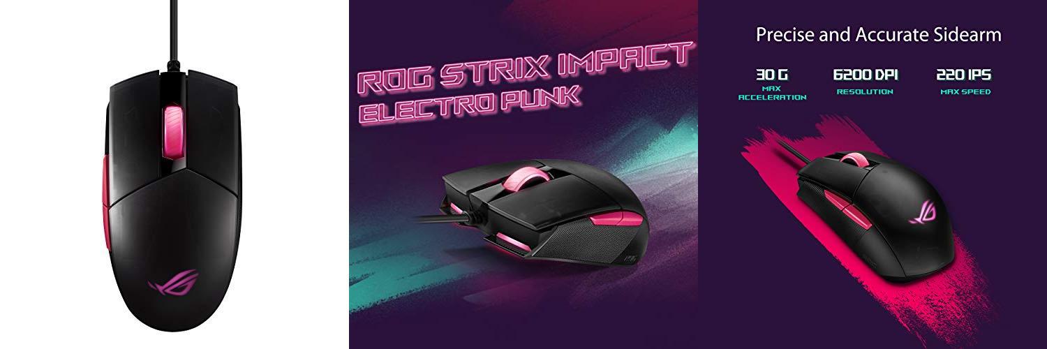 Descubre el ASUS ROG Strix Impact II Electro Punk: ¡El Ratón de Juegos Definitivo para PC!