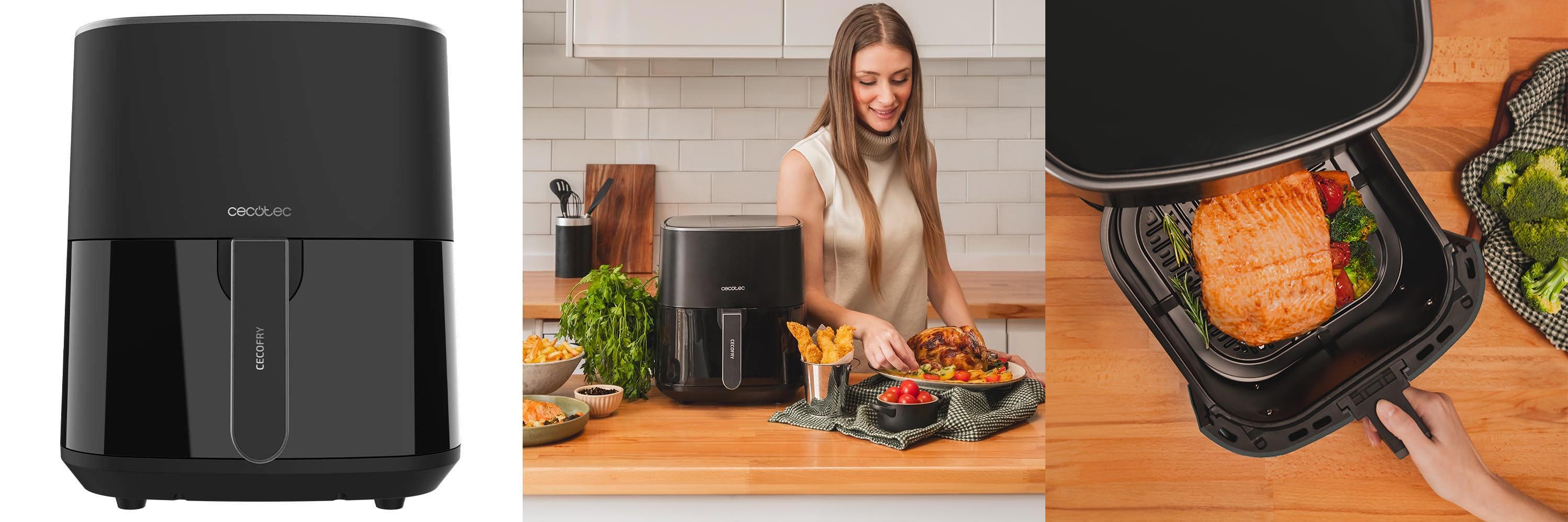 Descubre la Cecotec Freidora de Aire sin Aceite de 5'5L Cecofry Fantastik 5500: ¡cocina saludable y deliciosa al alcance de tu hogar!