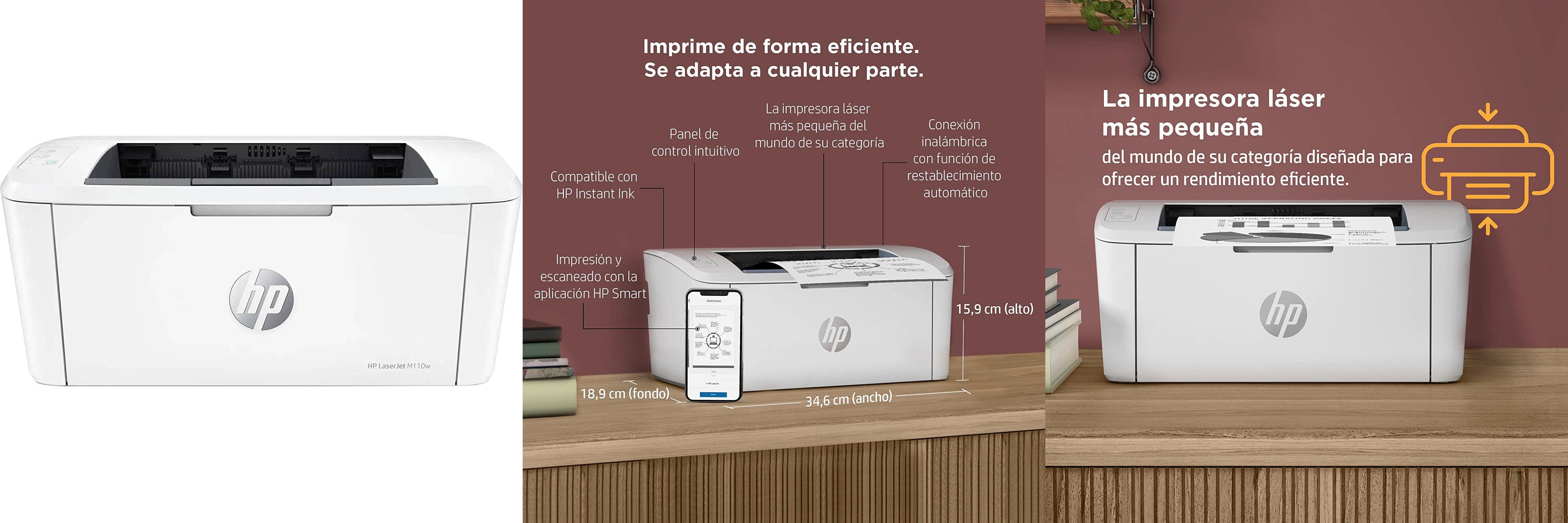 HP LaserJet M110w 7MD66F: Impresora láser monocromo de alto rendimiento para oficinas