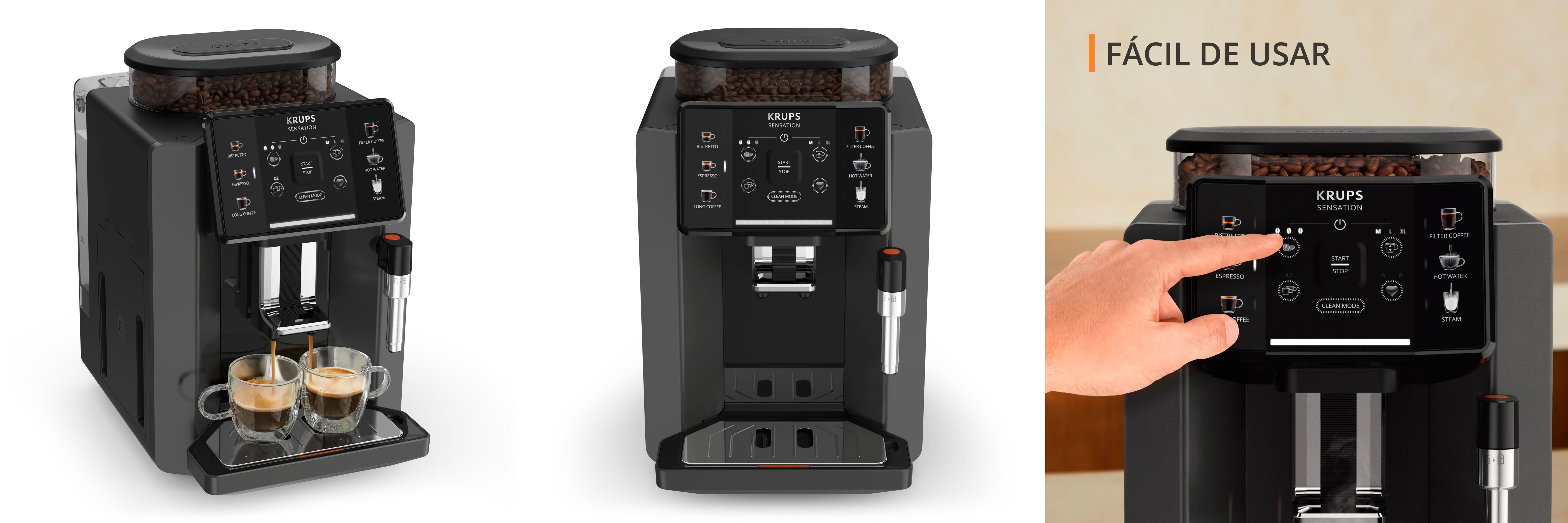 Descubre la excelencia de la Krups Cafetera Automática Sensation C50: disfruta del café perfecto en casa