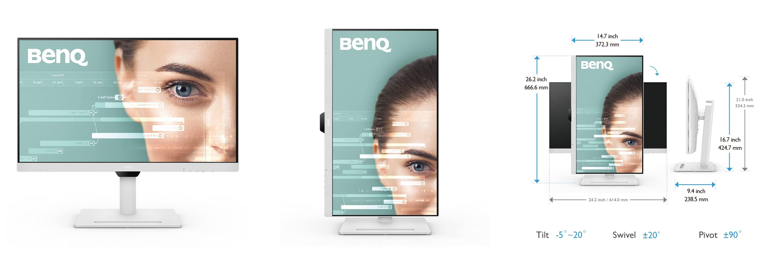 BenQ GW2790QT Monitor: Experiencia híbrida con carga USB-C y diseño ergonómico