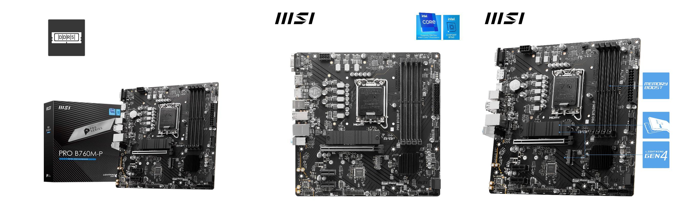 MSI Pro B760M-P: La placa base ideal para profesionales con Intel Core de 12a y 13a generación