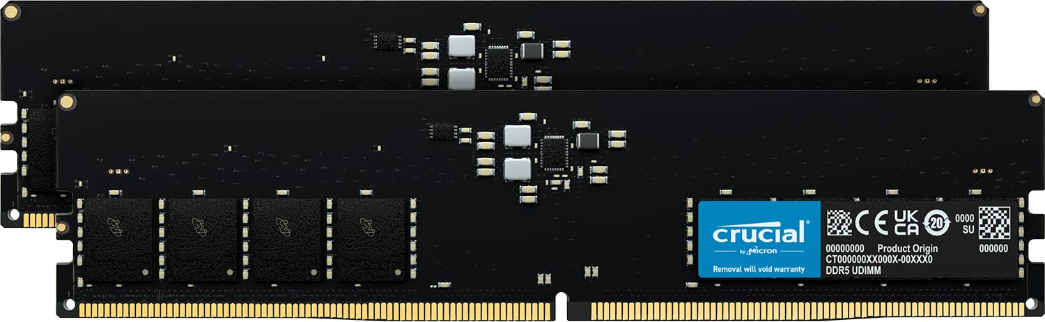 Obtén un rendimiento increíble con el kit de memoria Crucial 64GB DDR5 5600MHz: la solución perfecta para impulsar tu equipo informático