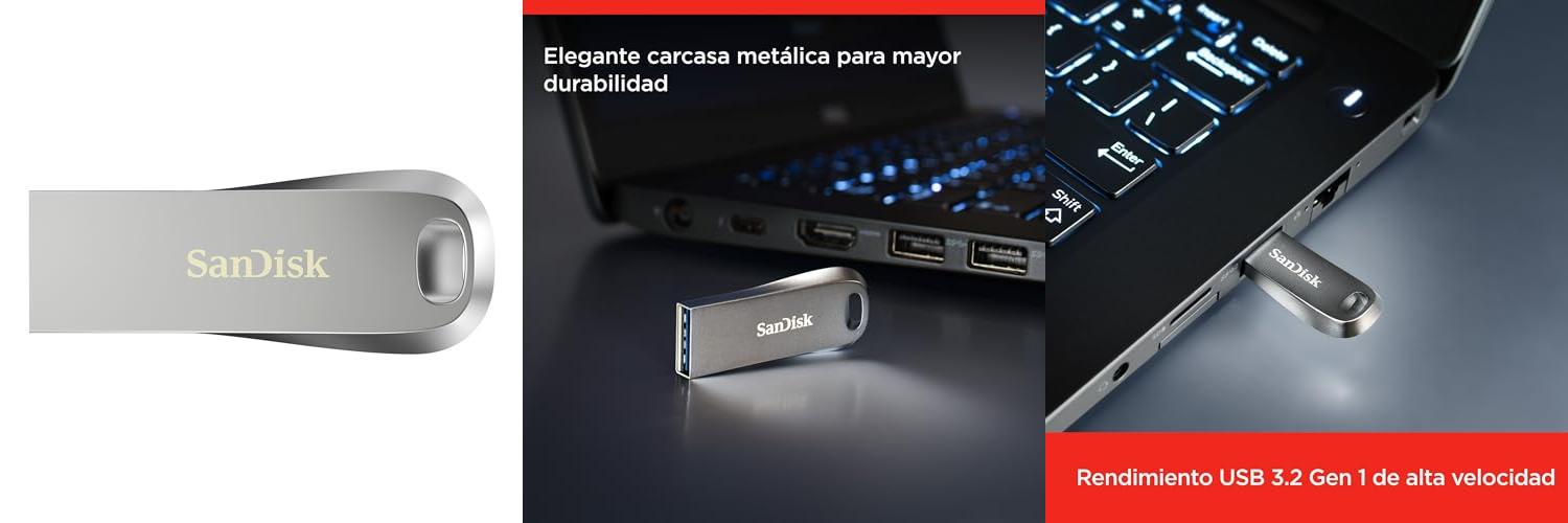 SanDisk 512GB Ultra Luxe: La memoria flash USB perfecta para almacenar y proteger tus datos