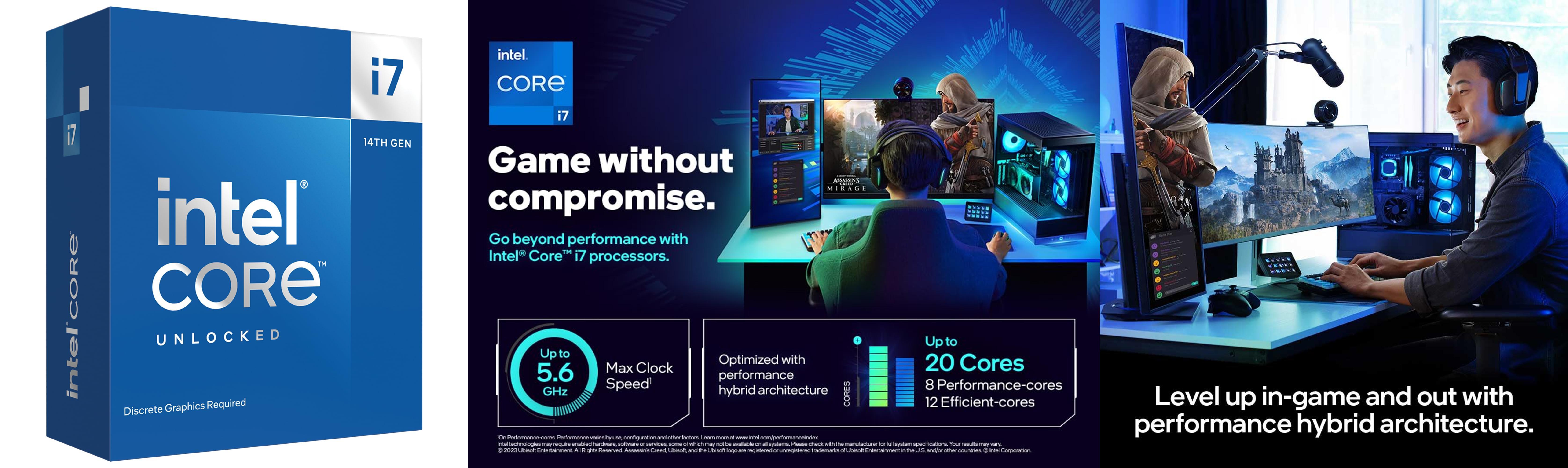 Descubre el rendimiento imparable del Procesador de computadora Intel Core™ i7-14700KF